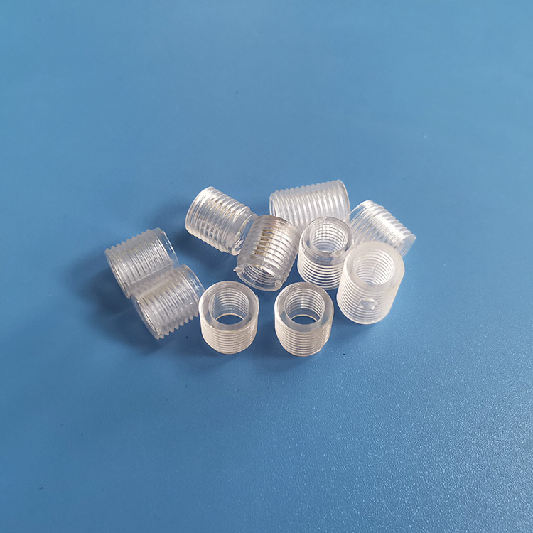  M10*1.0mm空心牙节PC透明塑料空心螺丝空心全牙螺杆牙节螺纹管