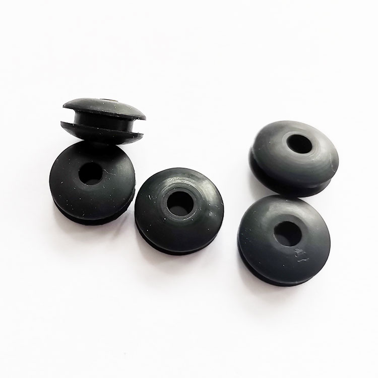 Y-4硅胶护线圈双面护线套电源线出孔保护线内径4mm开孔10mm