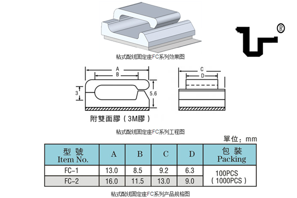 FC固定座